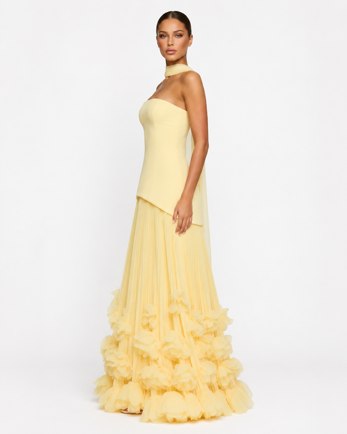 Rosette Gown Maxi
