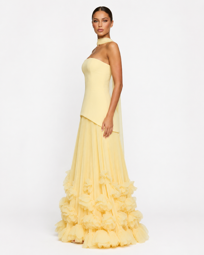 Rosette Gown Maxi