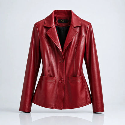Valentina Leather Blazer