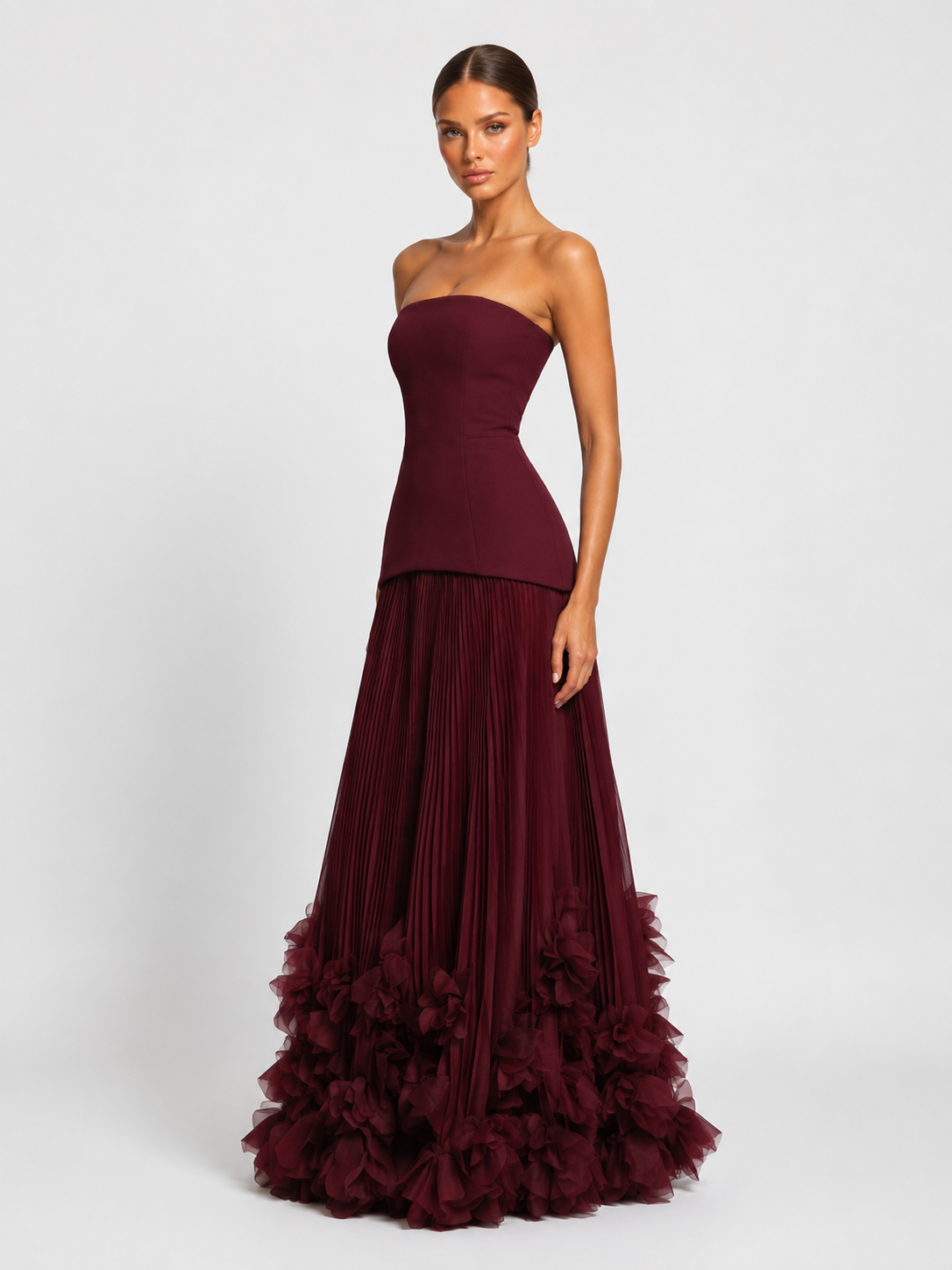 Rosette Gown Maxi