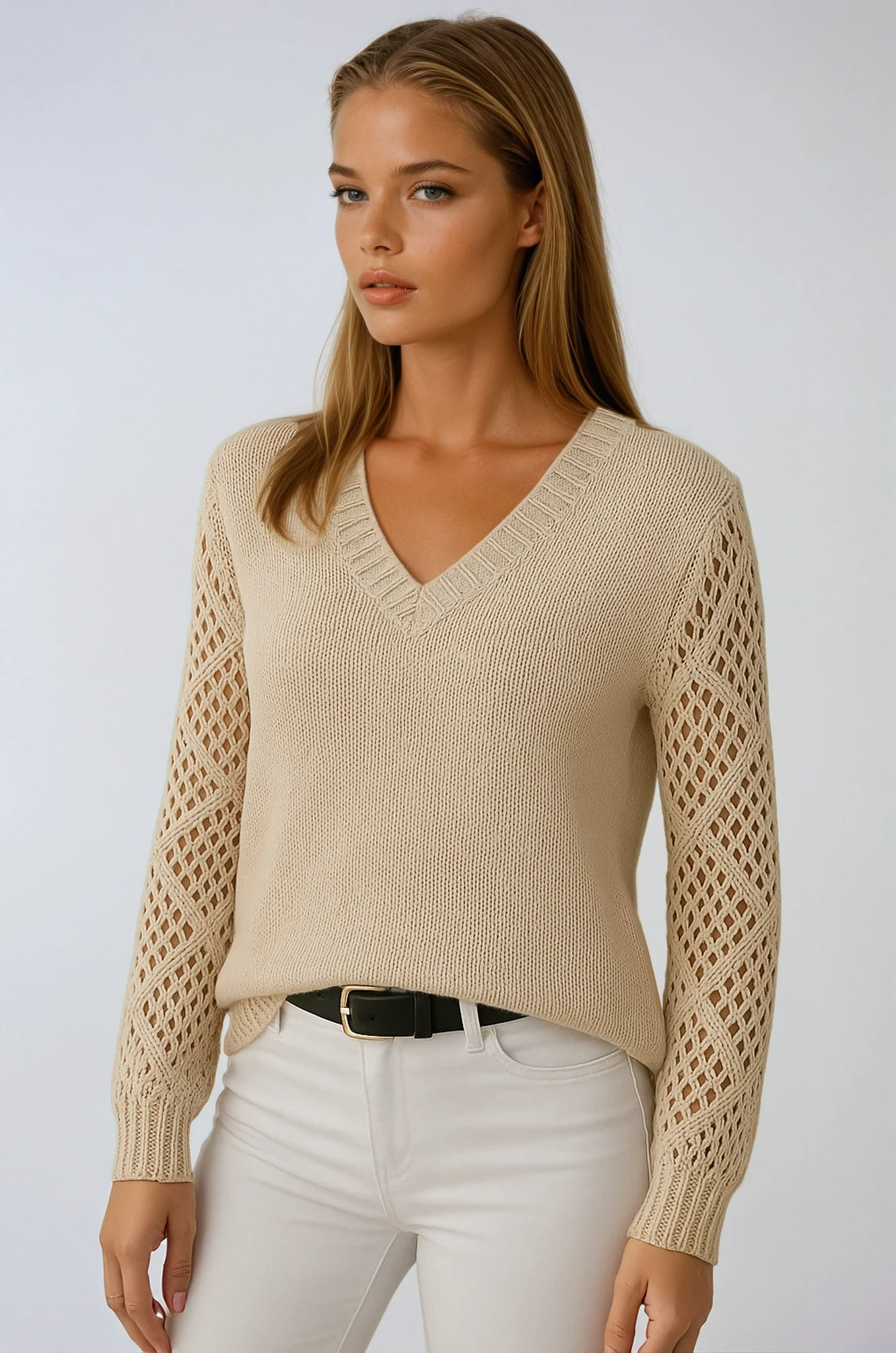 Claudia | Openwork Knit Sweater