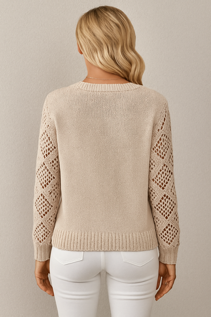 Claudia | Openwork Knit Sweater