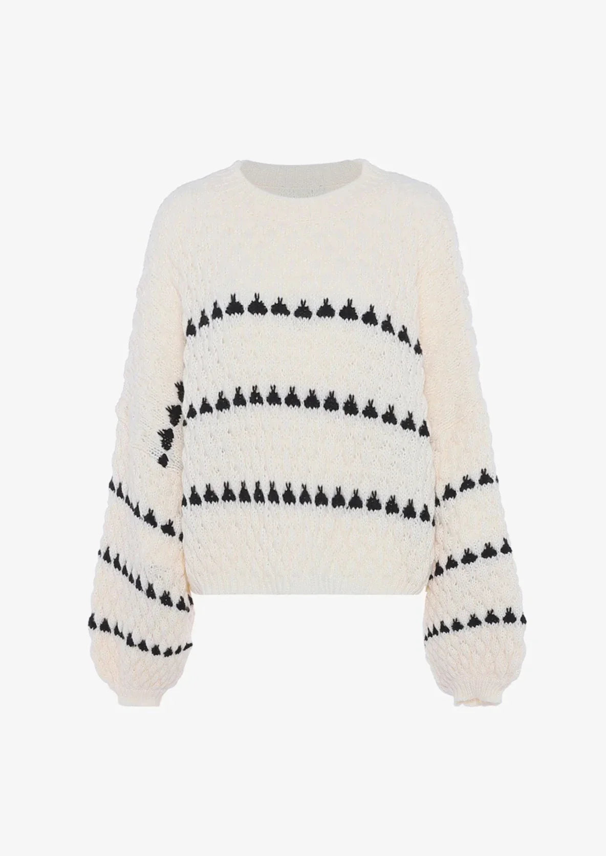 Faye | Textured Crewneck Sweater