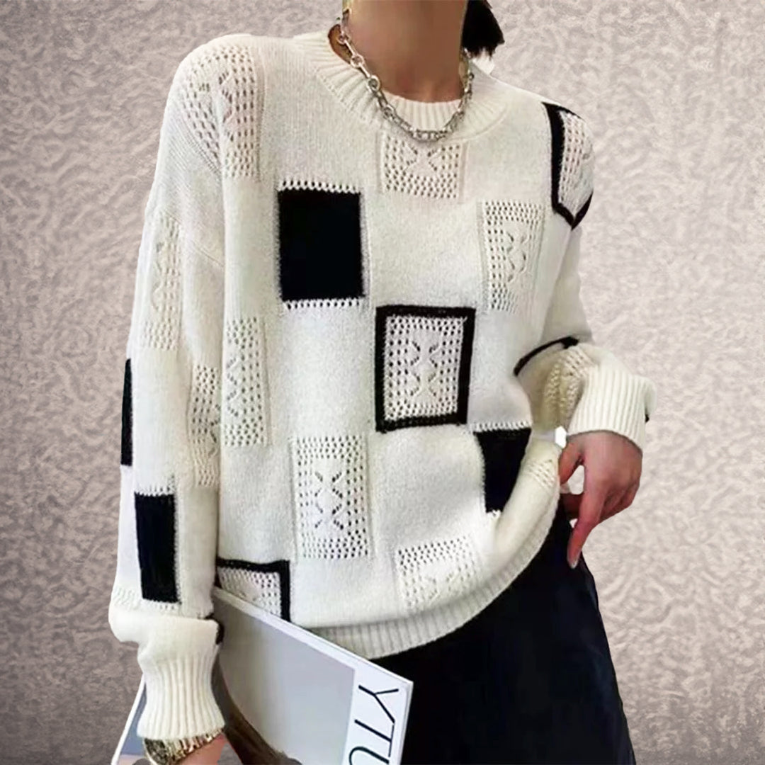 Freya | Cozy Patterned Jumper