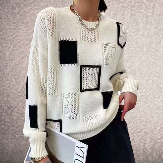 Freya | Cozy Patterned Jumper