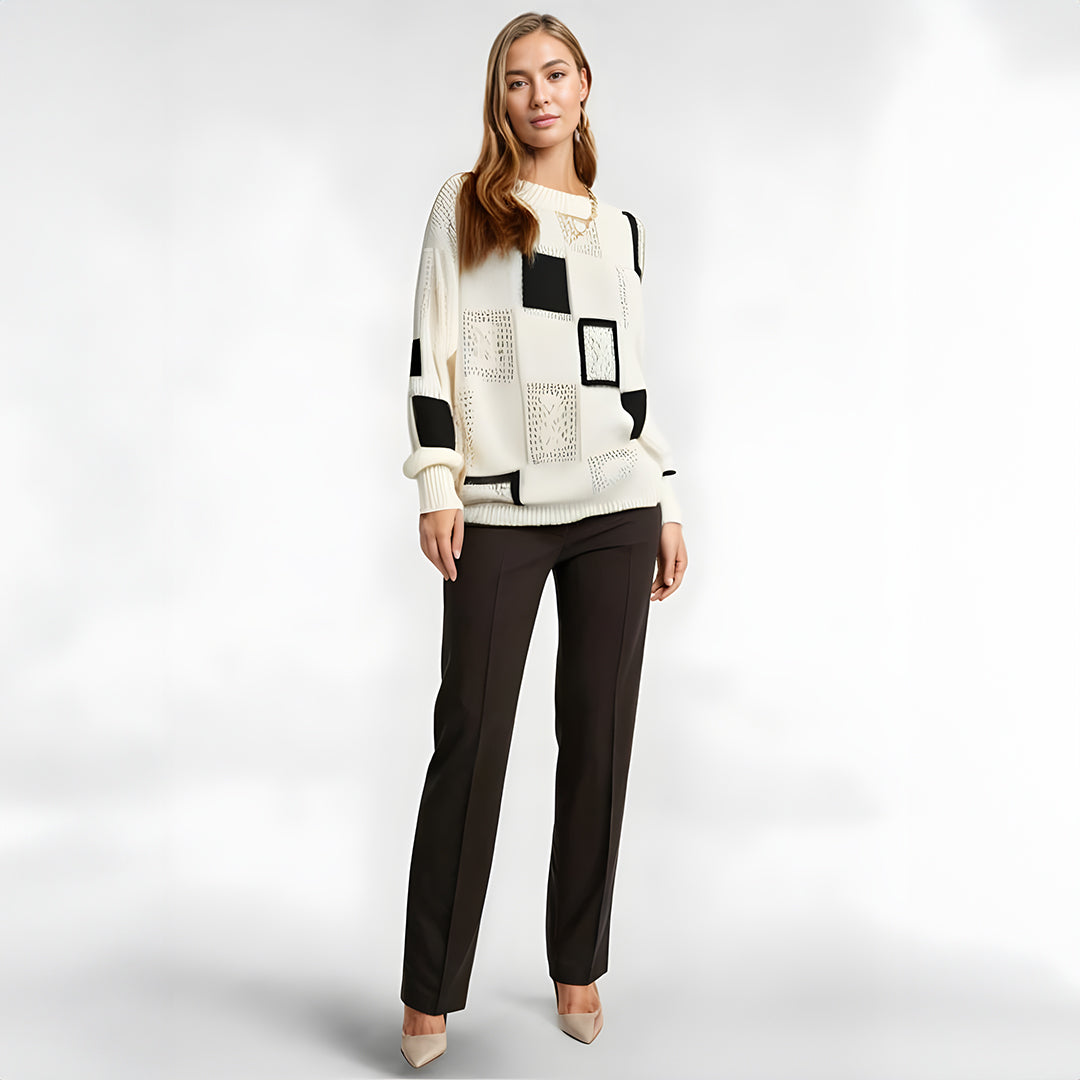 Freya | Cozy Patterned Jumper