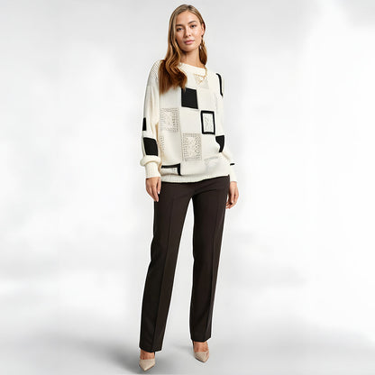 Freya | Cozy Patterned Jumper