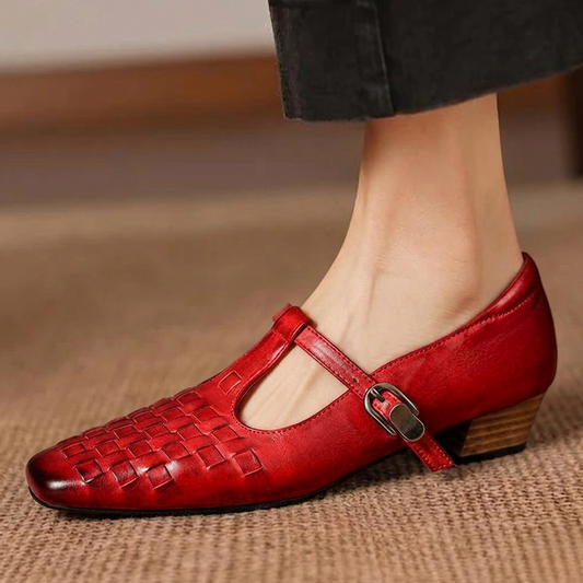 Soretta Genuine Leather Heels