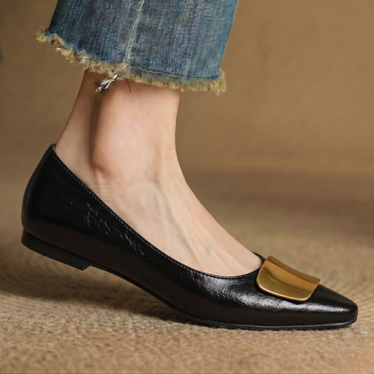 Lorea Genuine Leather Flats