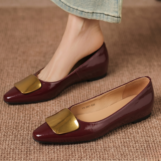 Lorea Genuine Leather Flats