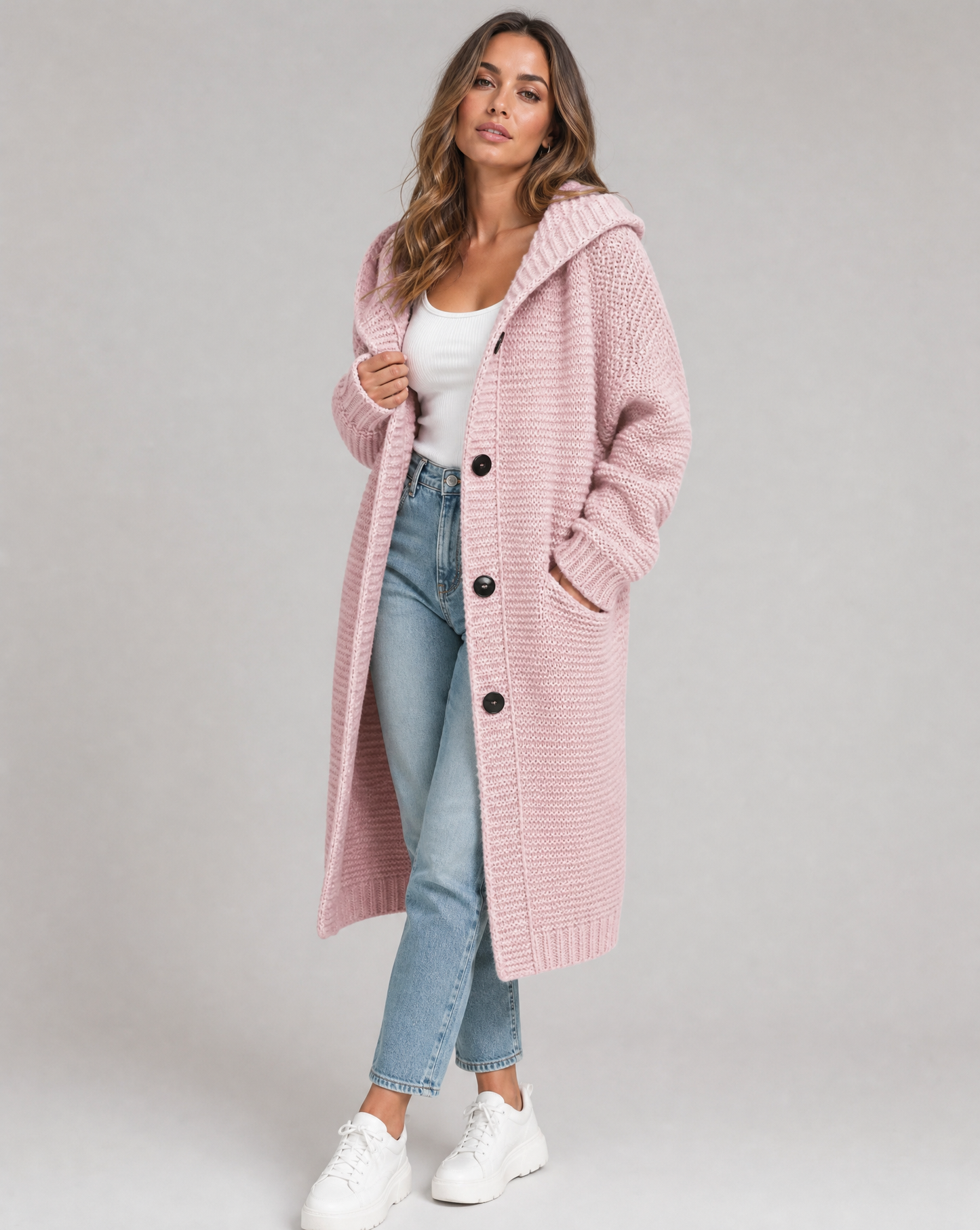 Women's Hooded Oversized Cardigan