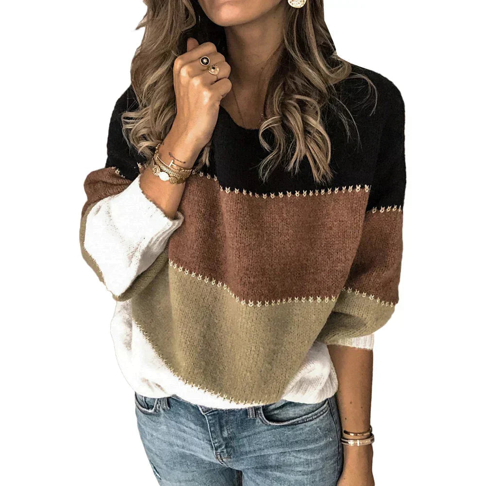 Harriet | Colorblock Knit Sweater