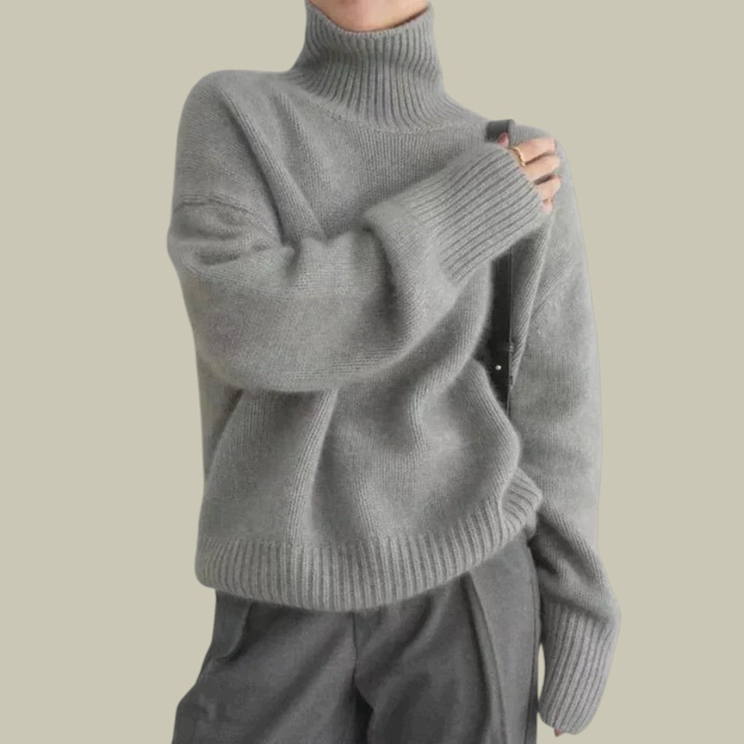 Genevieve | High-Neck Relaxed Sweater