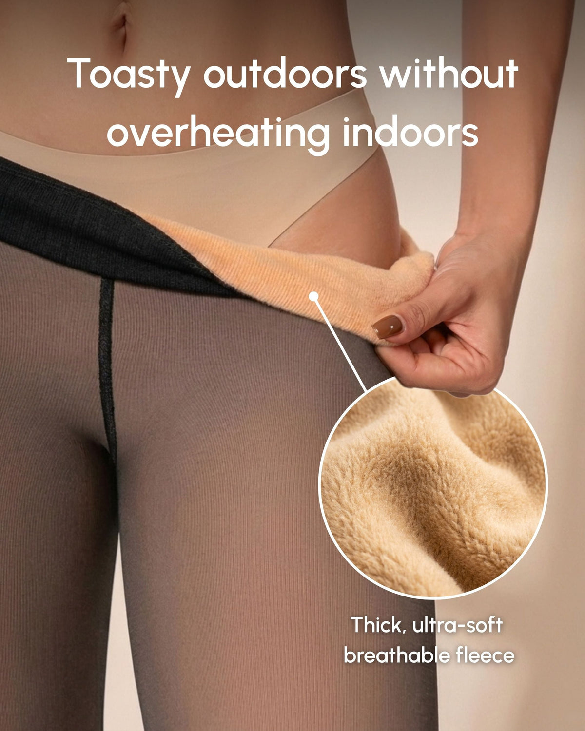 Winter Thermal Fleece-Lined Leggings