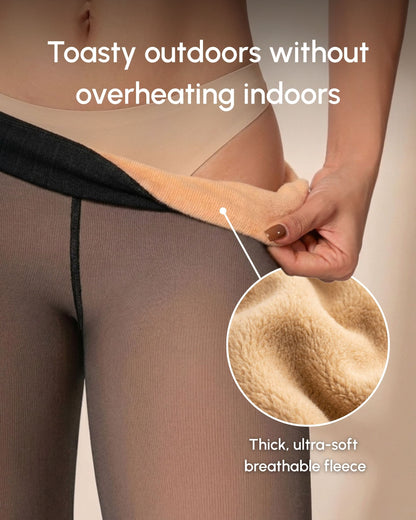 Winter Thermal Fleece-Lined Leggings
