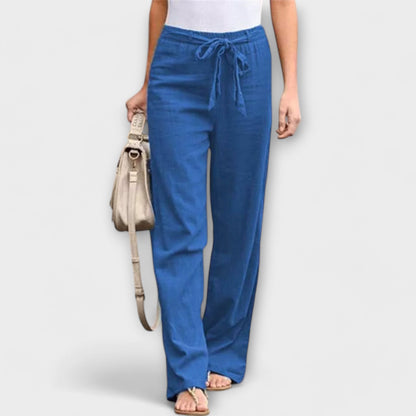 Pauline – Tie Waist Wide Leg Pants
