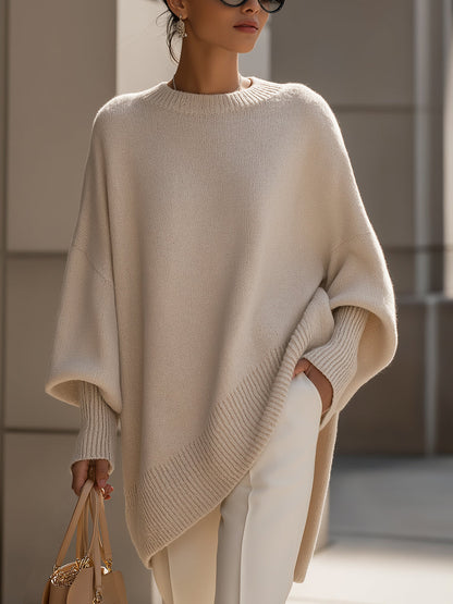 Isolde | Oversized Drape Knit Sweater