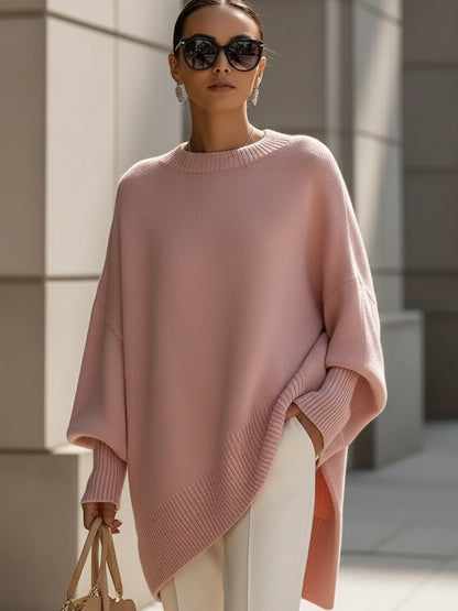 Isolde | Oversized Drape Knit Sweater