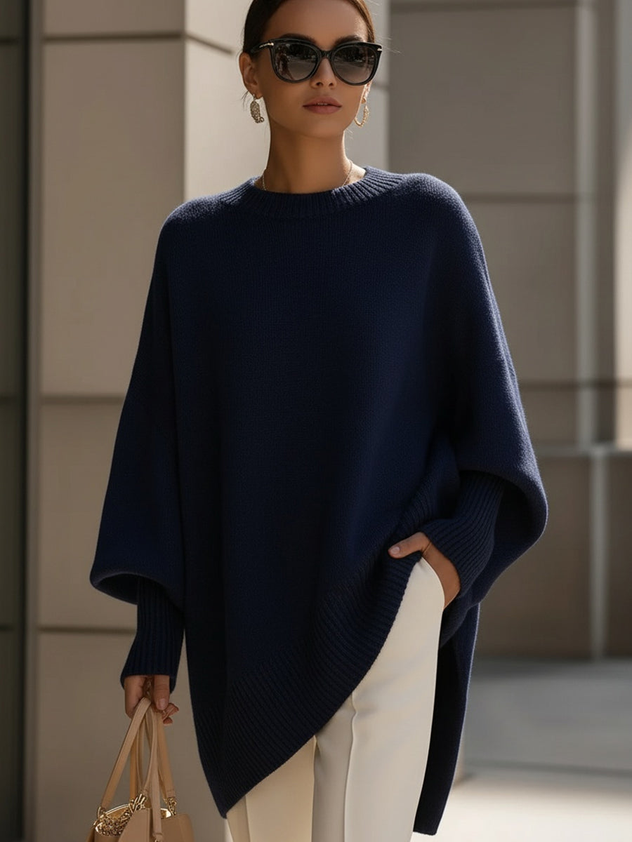 Isolde | Oversized Drape Knit Sweater