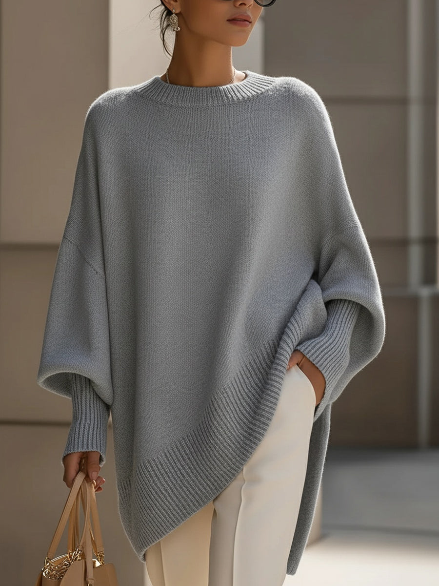 Isolde | Oversized Drape Knit Sweater