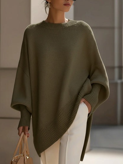 Isolde | Oversized Drape Knit Sweater