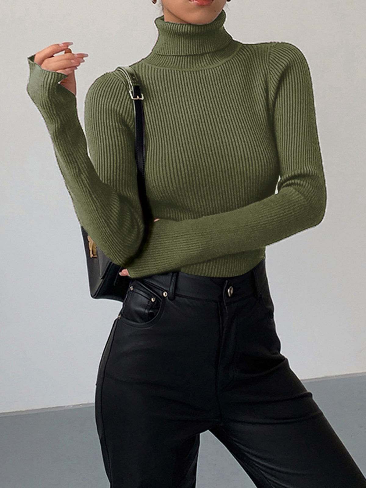 Greer | Ribbed Turtleneck Sweater