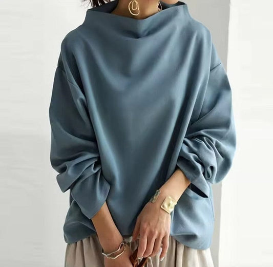 Joan | Draped High-Neck Top