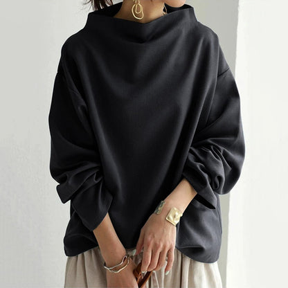 Joan | Draped High-Neck Top