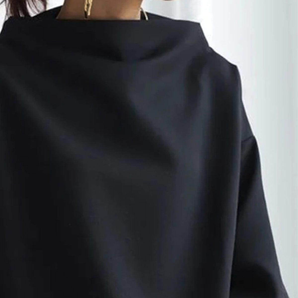 Joan | Draped High-Neck Top