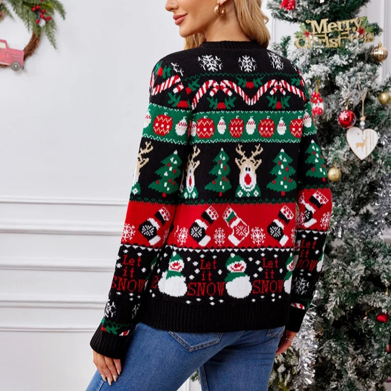 Gretchen | Festive Button-Front Cardigan