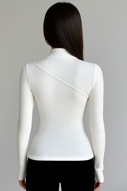 Vivienne | Sleek Mock Neck Top