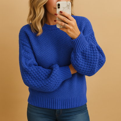 Eloise | Textured Crewneck Sweater