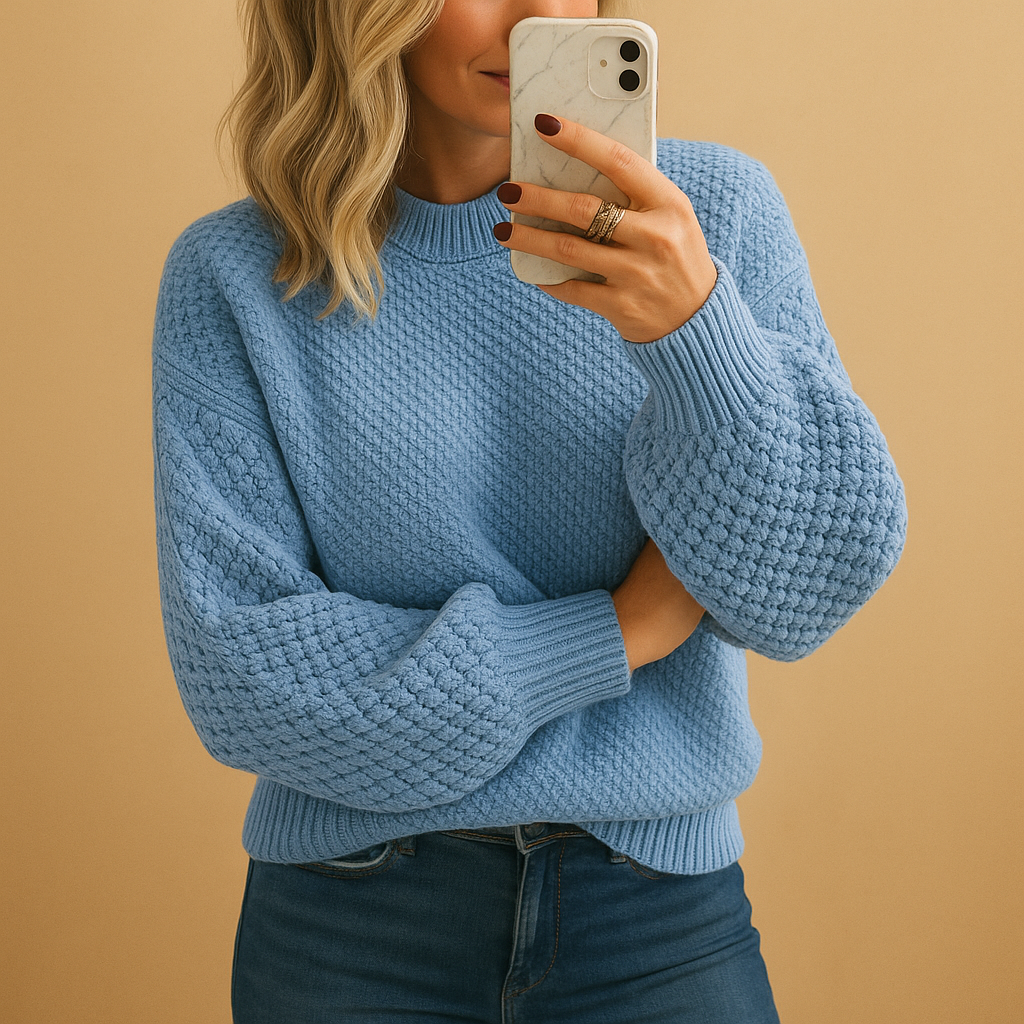 Eloise | Textured Crewneck Sweater