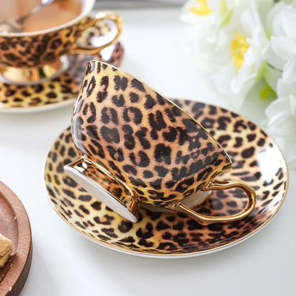 Luxury Leopard Tea Cup Set