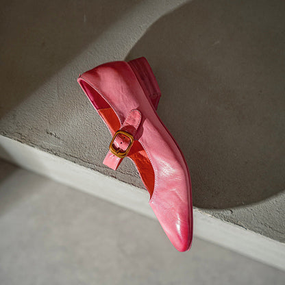 Galla Genuine Leather Heels