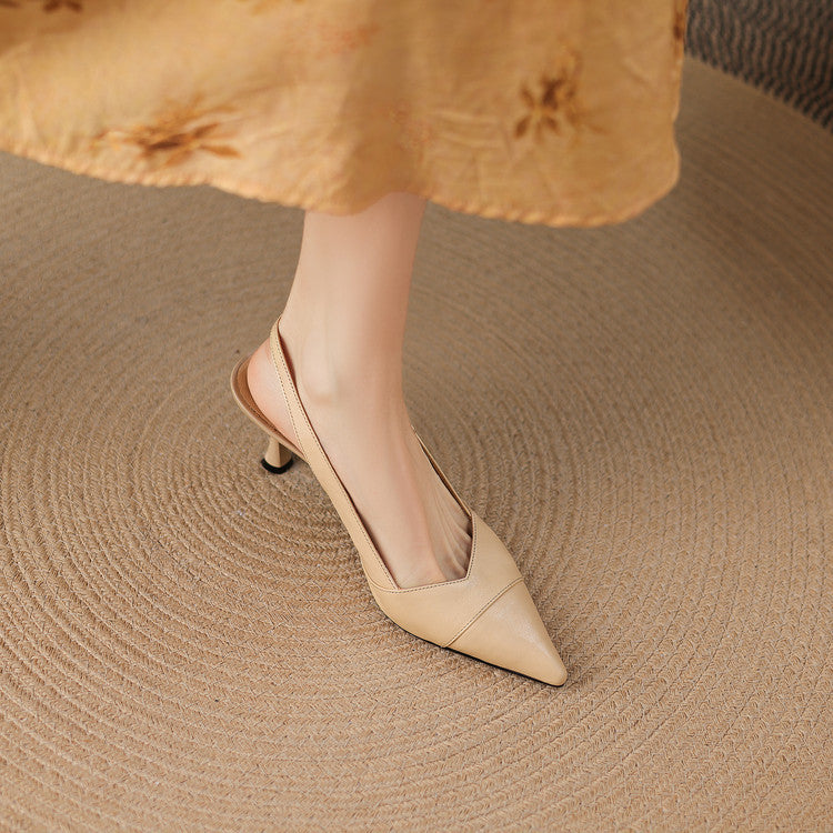 Myla Genuine Leather Heels