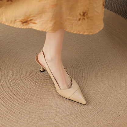 Myla Genuine Leather Heels