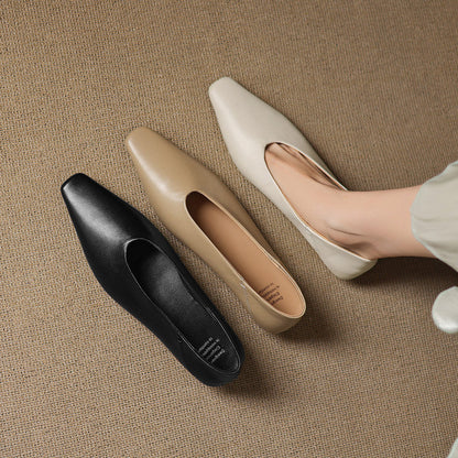 Amira Genuine Leather Flats