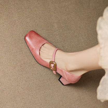 Luna Genuine Leather Heels