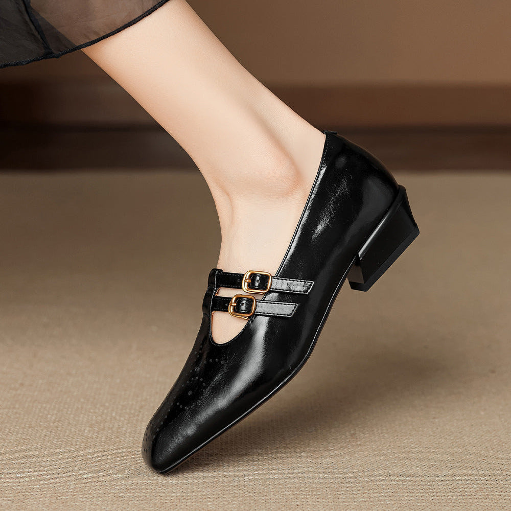 Marisol | Brogued Dual-Strap Mary Jane Pump