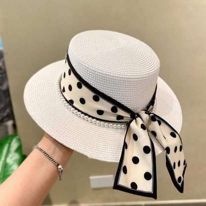 Polka Dot Pearl Sunhat