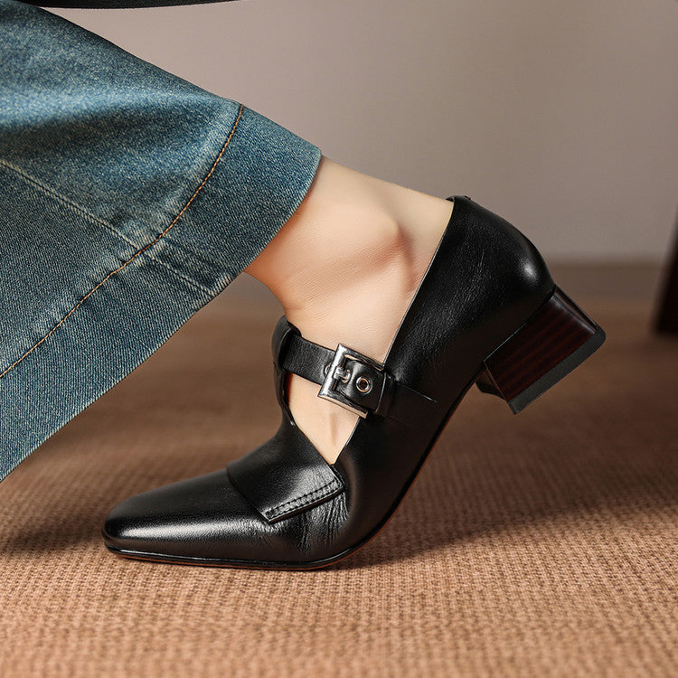 Vela Genuine Leather Heels