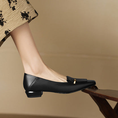 Luciana Genuine Leather Flats