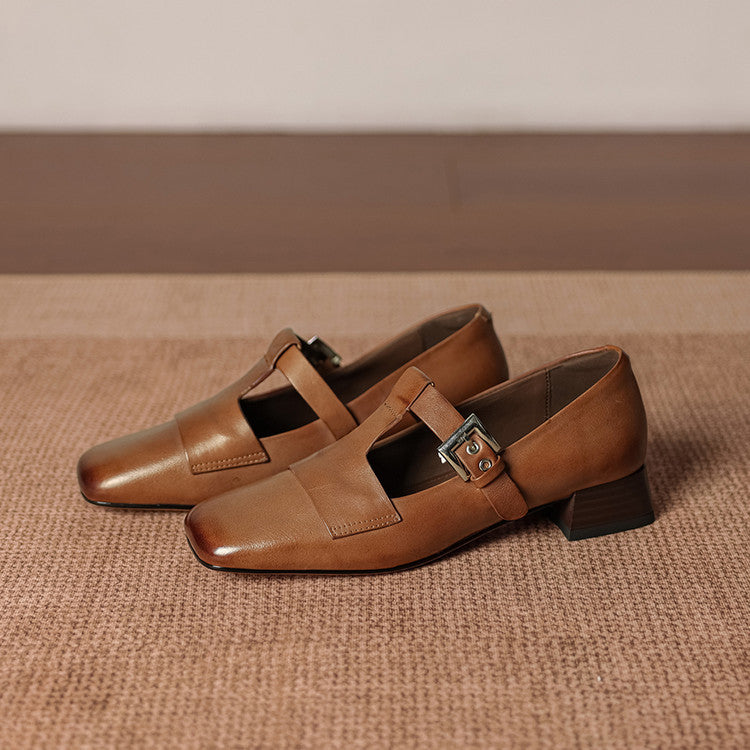 Vela Genuine Leather Heels