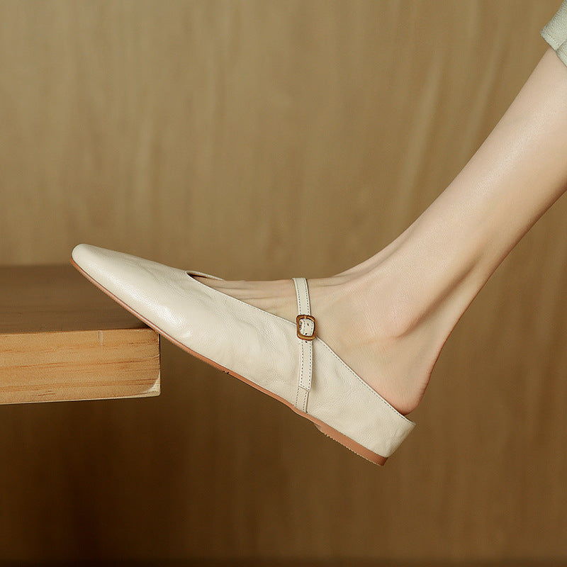 Elzor Genuine Leather Mules