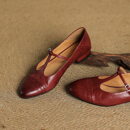 Genuine Leather Flats