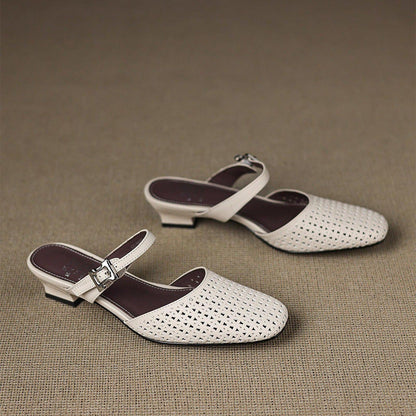 Nilda Genuine Leather Mules