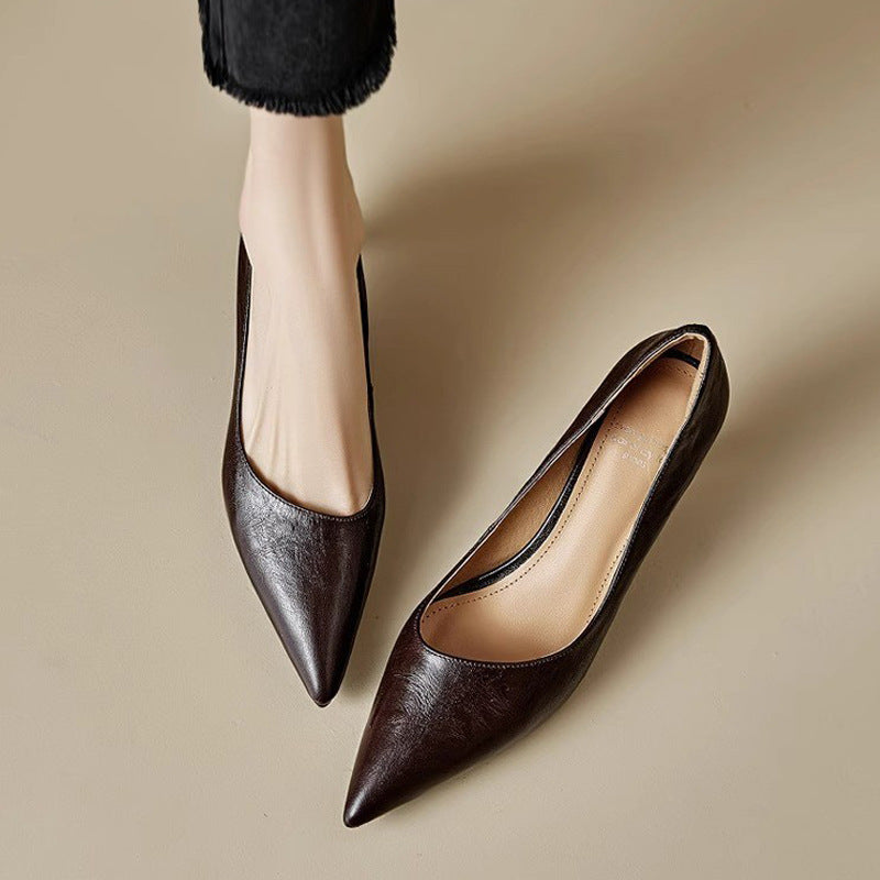 Kolen Genuine Leather Heels