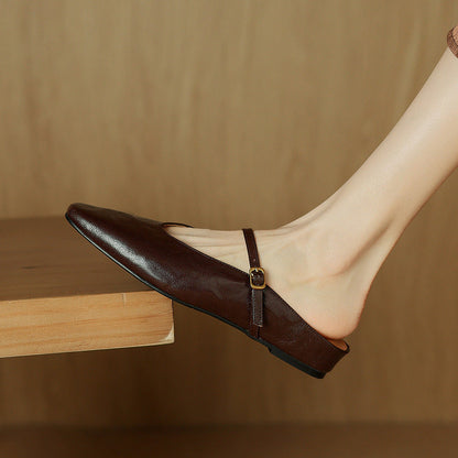 Elzor Genuine Leather Mules