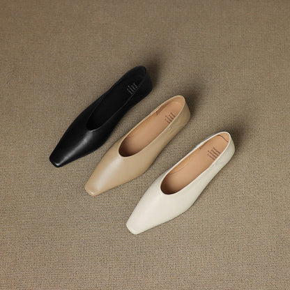 Amira Genuine Leather Flats